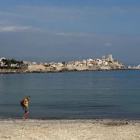 La - Spacious - Sea View - Parking - Ac - Pool 昂蒂布