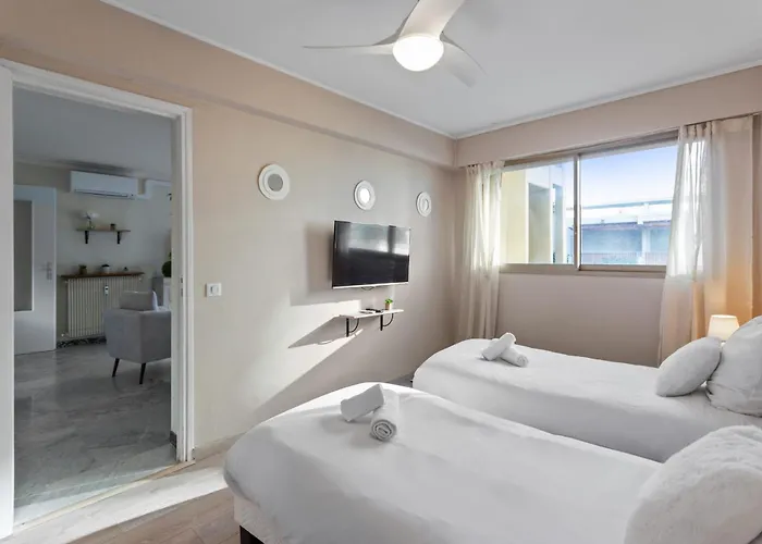 La - Spacious - Sea View - Parking - Ac - Pool Antibes